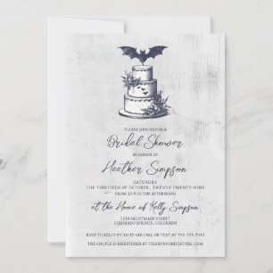 Cake Bat Bridal Shower Invitation