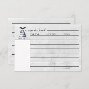 Cake Bat Recipe Card