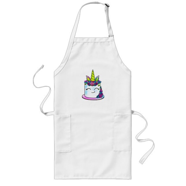 Cake birthday  baby bodysuit long apron (Front)