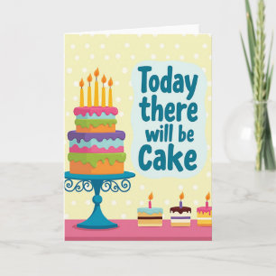 Cake Birthday Scene Card