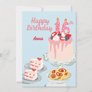 Cake Carnival : A Sweet 16th birthday card