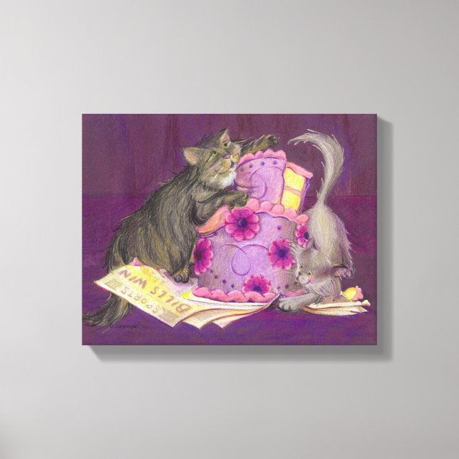 Cake Cats Collection Canvas Print (Front)