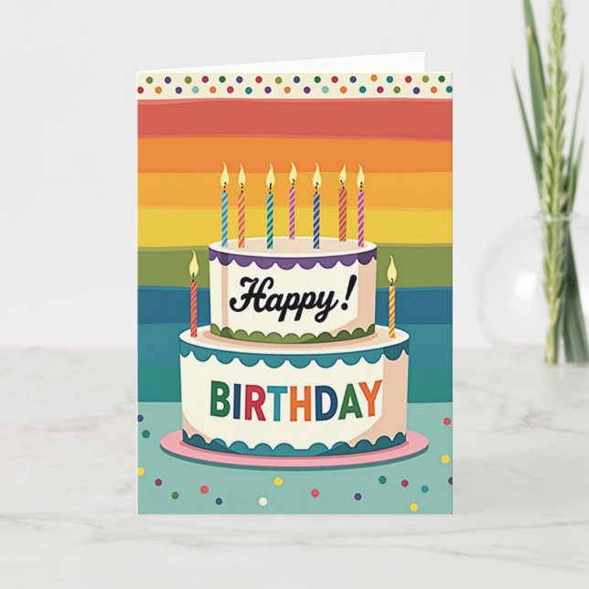 Cake Celebration Card (Front)