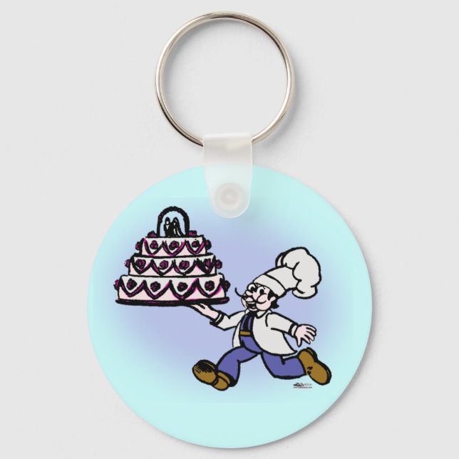Cake Chef Key Ring (Front)