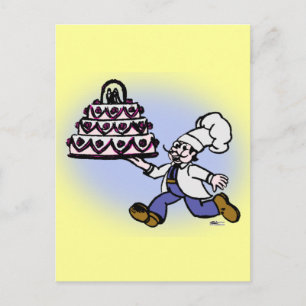 Cake Chef Postcard