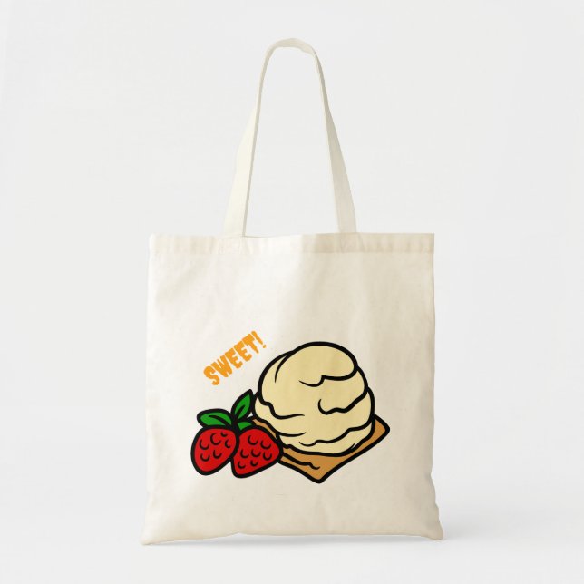 Cake Cute Design Tote Bags (Front)