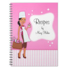Cake Decor Baker Theme Recipe Jounal Notebook