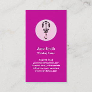 Cake Decor Bakery Chef Business Card