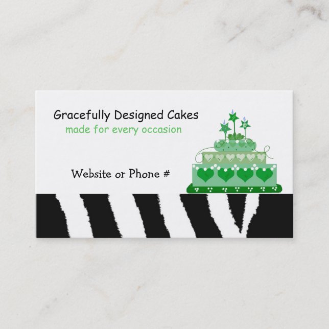Cake Decorating Business Card (Front)