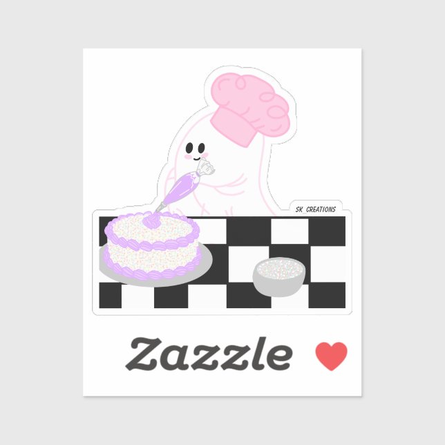 Cake Decorating Ghost (Sheet)