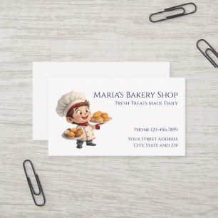Cake Decorator Baker Bakery Business Card