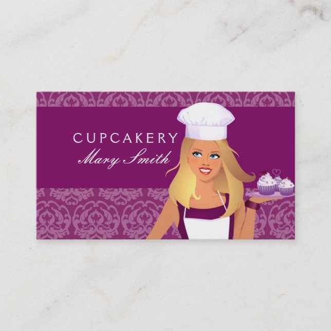 Cake Decorator Party Organiser Business Card (Front)