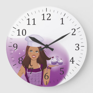 Cake Decorator Party Planner Wall Clock