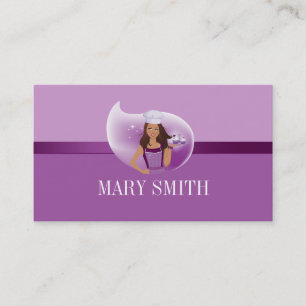 Cake Decorator Party Planning Business Card