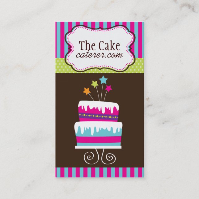 Cake Designer Business Cards (Front)