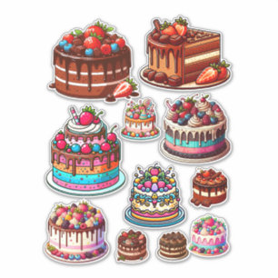 cake dessert baking art colour illustrations