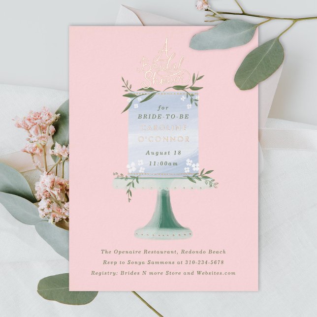 Cake Dessert Blush Pink Bridal Shower (Creator Uploaded)