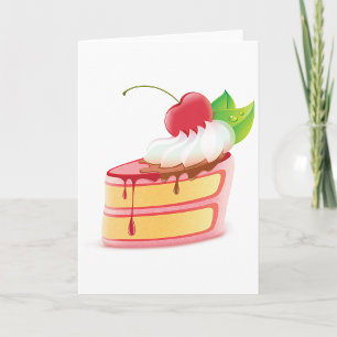 Cake Dessert Greeting Cards