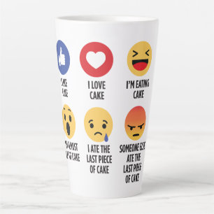 Cake Emojis Latte Mug