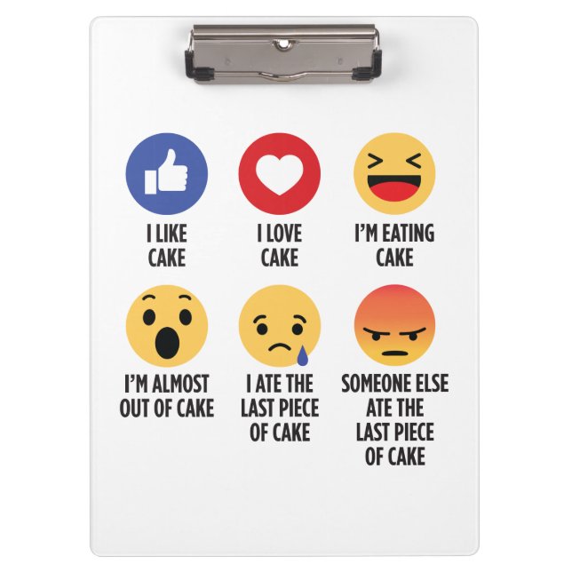 Cake Emoticons Clipboard (Front)