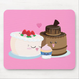Cake Family Mouse Mat