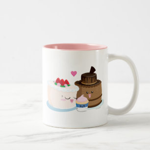 Cake Family Two-Tone Coffee Mug