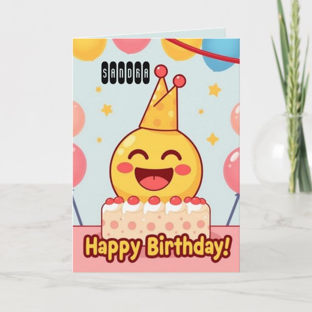 Cake Happy Birthday Card (Front)