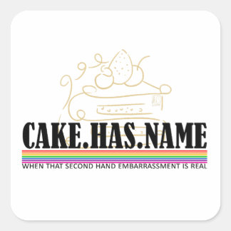 Cake Has Name 1 - AC Square Sticker