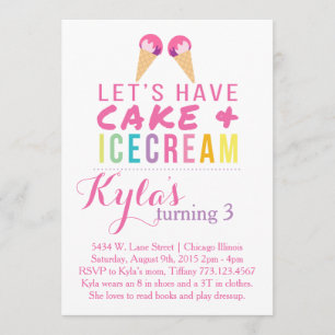 Cake & Ice Cream Invite