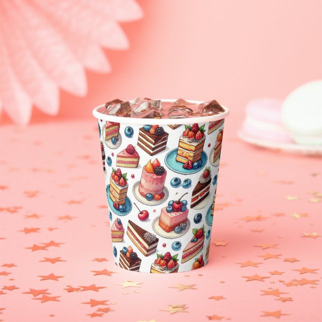 Cake in Your Face Paper Cups (Insitu)