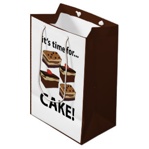 Cake It's Time For Cake Medium Gift Bag