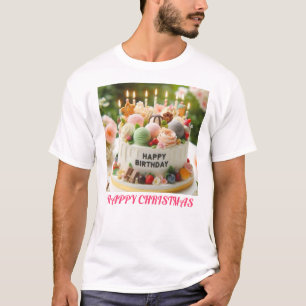 Cake Logo design for special day celebration T-Shirt