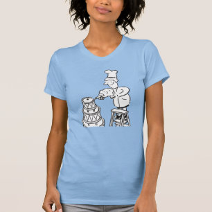 Cake maker and cook fun cartoon graphic T-Shirt