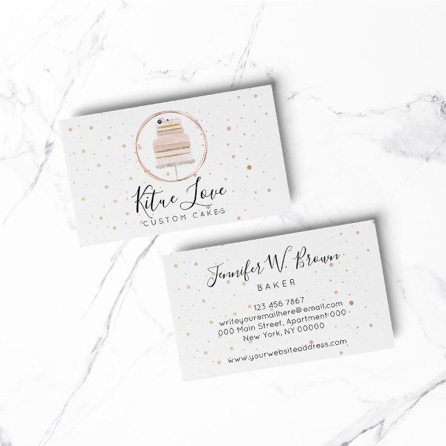 Cake Maker Bakery Pastry Patisserie Business Card (Cake Maker Bakery Pastry Patisserie Business Card)