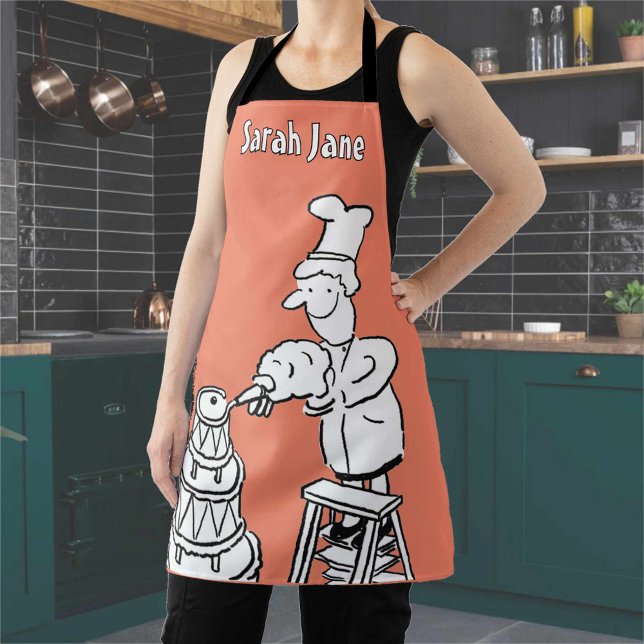 Cake Maker Decorating Giant Cake Apron (Creator Uploaded)