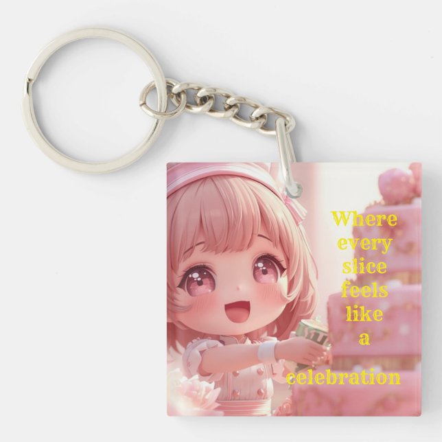 Cake Maker  Key Ring (Front)