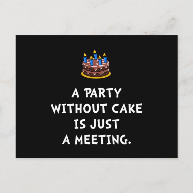Cake Meeting Postcard (Front)