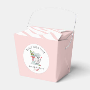 Cake Mixer Pink & white cookie Favor Box