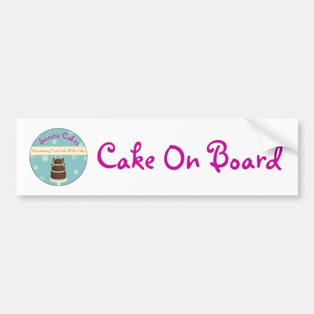 Cake On Board Bumper Sticker (Front)