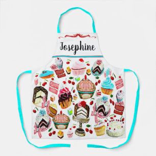 Cake Patisserie Pastry Cupcake Bakery Personalised Apron