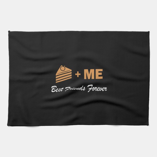 Cake Plus Me BFFS Tea Towel (Horizontal)
