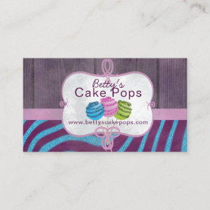 Cake Pop Bakery Design Business Card