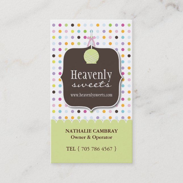 Cake Pop Business Card (Front)