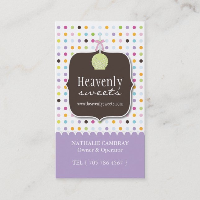 Cake Pop Business Card (Front)