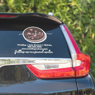 Cake Pop Cookies Logo Bakery Business Car  Sticker