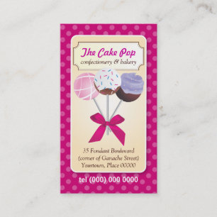 Cake Pop Dots Business Card