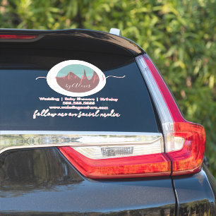Cake Pop Logo Bakery Business Car  Sticker