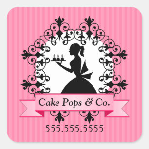 Cake Pops Bakery Box Seals