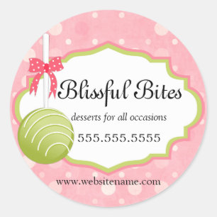 Cake Pops Bakery Box Seals