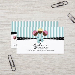 Cake Pops Bakery Business Card